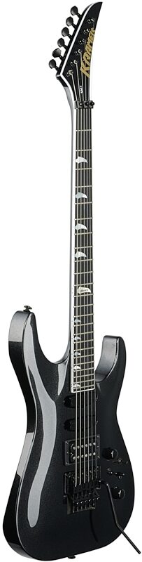 Kramer SM-1 Electric Guitar, with Black Floyd Rose, Maximum Steel, Blemished, Body Left Front