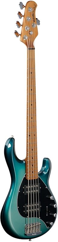 Ernie Ball Music Man StingRay 5 Special HH Electric Bass (with Case), Frost Green, Body Left Front
