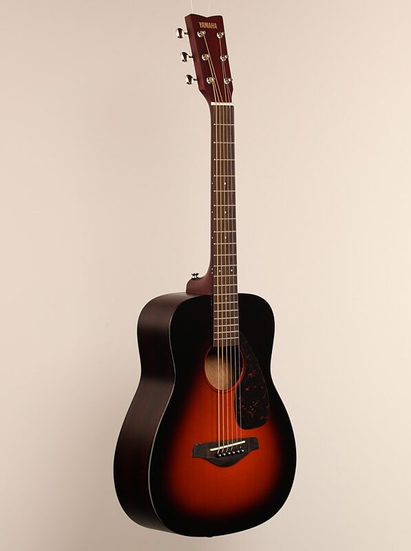 Yamaha JR2 3/4-Size Folk Acoustic Guitar (with Gig Bag), Tobacco Sunburst, Body Left Front