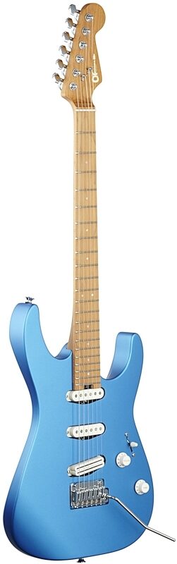 Charvel DK22 SSS 2PT CM Electric Guitar, Electric Blue, Body Left Front