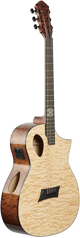 Michael Kelly Forte Port X Acoustic-Electric Guitar, Natural, Body Left Front