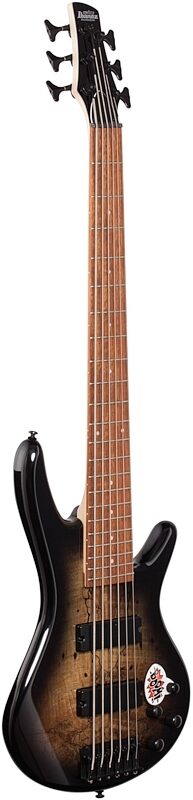 Ibanez GSR206SM Electric Bass, 6-String, Natural Gray Flat, Body Left Front
