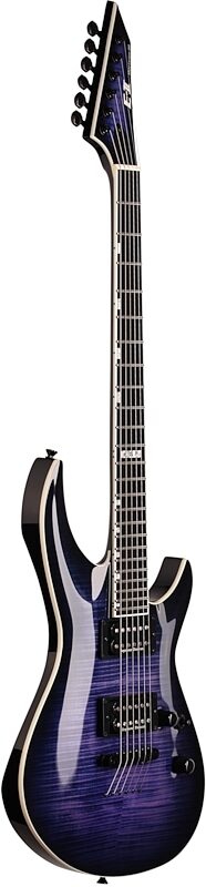ESP E-II Horizon III FM Electric Guitar, Reindeer Blue, Body Left Front