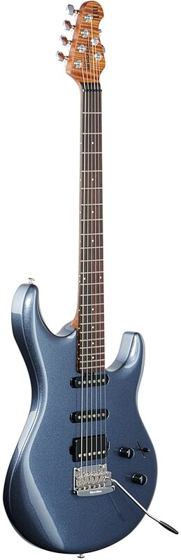 Music Man Luke 3 HSS Electric Guitar (with Case), Bodhi Blue, Body Left Front
