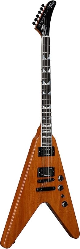 Gibson Dave Mustaine Flying V EXP Electric Guitar (with Case), Antique Natural, Body Left Front