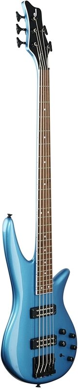 Jackson X Series Spectra SBXM V Bass Guitar, Electric Blue, Body Left Front