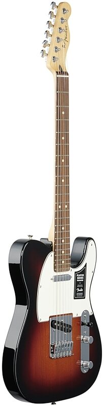 Fender Player Telecaster Pau Ferro Electric Guitar, 3-Color Sunburst, Body Left Front