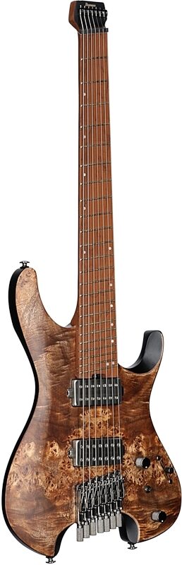 Ibanez QX527PB Electric Guitar, 7-String (with Gig Bag), Antique Brown Stain, Body Left Front