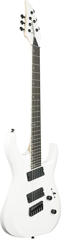Jackson Pro Dinky DK HT6 MS Electric Guitar, with Ebony Fingerboard, Snow White, Body Left Front