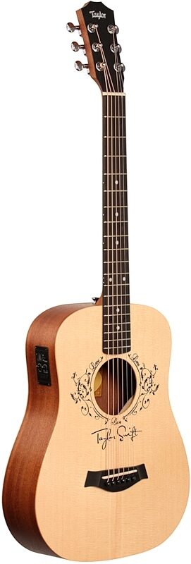 Taylor TSBTe Taylor Swift Baby Taylor Acoustic-Electric Guitar (with Gig Bag), New, Body Left Front