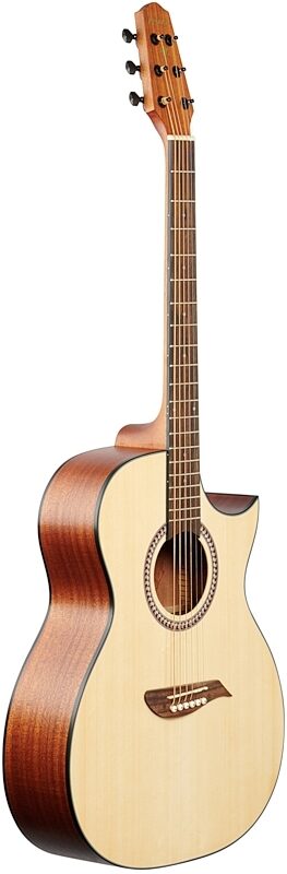 Arcadia DC41 Florentine Acoustic Guitar, Natural, Body Left Front