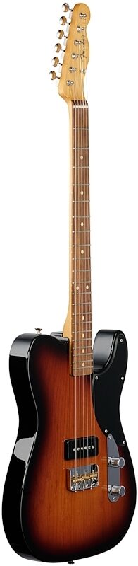 Fender Noventa Telecaster Electric Guitar (with Gig Bag), 2-Color Sunburst, Body Left Front