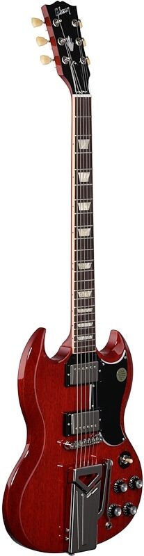 Gibson SG Standard '61 Sideways Vibrola Electric Guitar (with Case), Vintage Cherry, Body Left Front