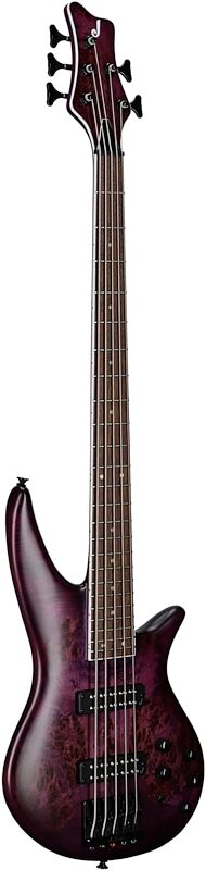 Jackson X Spectra SBXP V Bass Guitar, Transparent Purple Burst, USED, Blemished, Body Left Front