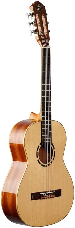 Ortega R121 3/4-Size Gloss Classical Acoustic Guitar, New, Body Left Front
