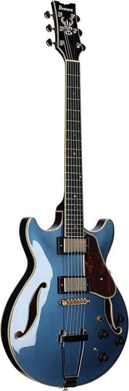 Ibanez Artcore Expressionist AMH90 Electric Guitar, Prussian Blue, Body Left Front