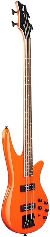 Jackson X Spectra Bass SBX IV Bass Guitar, Neon Orange, Body Left Front