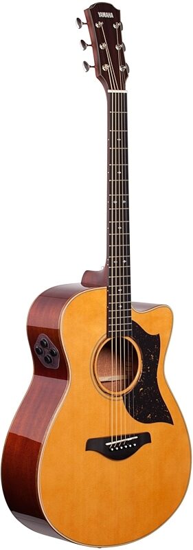 Yamaha AC5M Concert Acoustic-Electric Guitar (with Case), Vintage Natural, Body Left Front