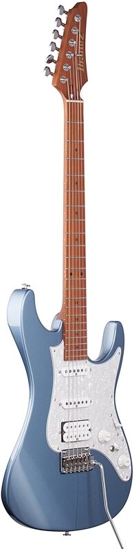 Ibanez AZ2204 Prestige Electric Guitar (with Case), Ice Blue Metallic, Blemished, Body Left Front