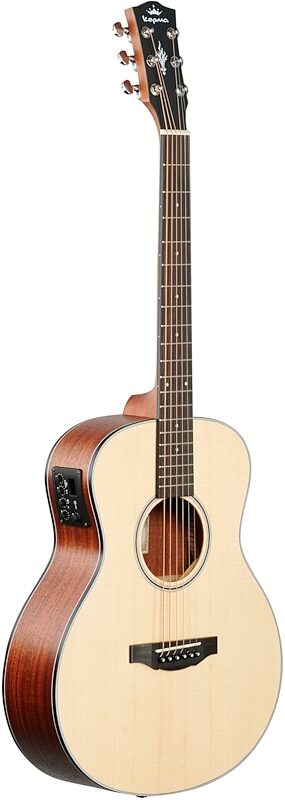 Kepma K3 Mini 36 Acoustic-Electric Guitar, Natural Matte, Body Left Front