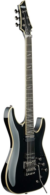 Schecter C-1 FR-S Blackjack Electric Guitar, Gloss Black, Body Left Front