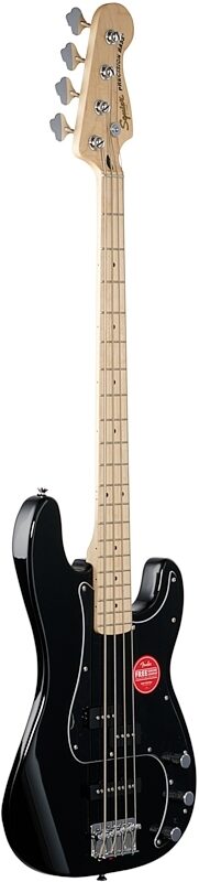 Squier Affinity Precision PJ Electric Bass, Maple Fingerboard, Black, Body Left Front