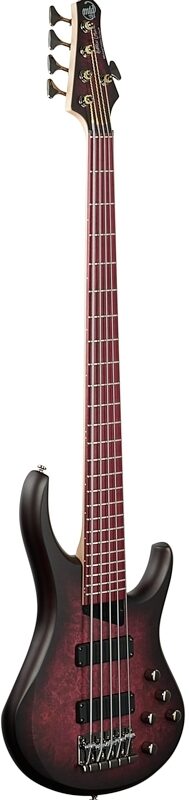 MTD Andrew Gouche Signature AG-5 Electric Bass, 5-String, Smoky Purple Satin, Body Left Front