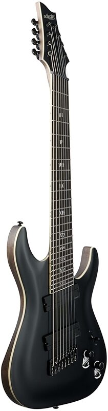 Schecter C-8 Multi-Scale SLS Elite Electric Guitar, Evil Twin, Body Left Front
