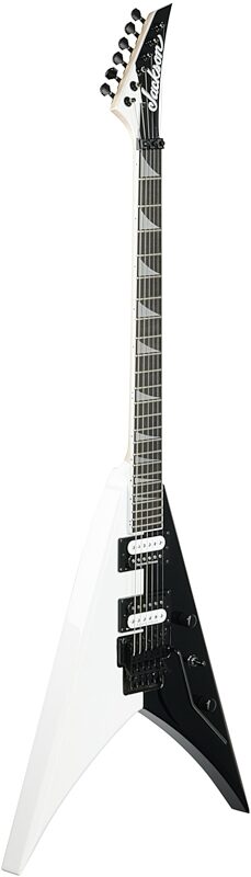 Jackson Pro King V KV Two-Face Electric Guitar, with Ebony Fingerboard, Black and White, Body Left Front