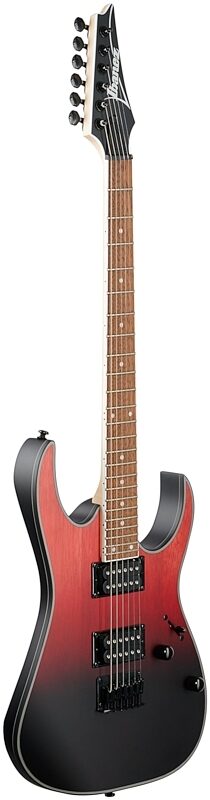 Ibanez RG421EX Electric Guitar, Transparent Crimson Fade Matte, Body Left Front