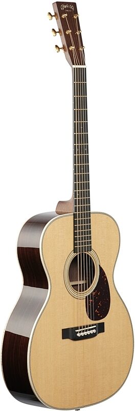 Martin OM-28E Modern Deluxe Orchestra Model Acoustic-Electric Guitar (with Case), New, Body Left Front