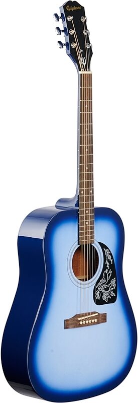 Epiphone Starling Acoustic Player Pack (with Gig Bag), Blue, Body Left Front