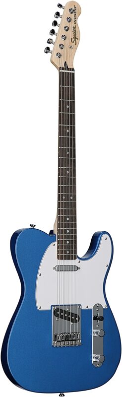 Squier Affinity Telecaster Electric Guitar, Laurel Fingerboard, Lake Placid Blue, Body Left Front