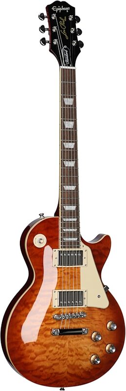 Epiphone Exclusive Les Paul Standard 60s Electric Guitar, Dark Honeyburst, Body Left Front
