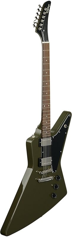 Epiphone Exclusive Explorer Electric Guitar, Olive Drab Green, Body Left Front