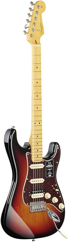 Fender American Pro II HSS Stratocaster Electric Guitar, Maple Fingerboard (with Case), 3-Color Sunburst, Body Left Front