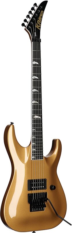 Kramer SM-1H Floyd Rose Electric Guitar, Buzzsaw Gold, Body Left Front