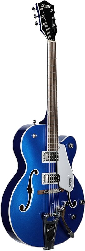 Gretsch G5420T Electromatic Hollowbody Electric Guitar, Azure Blue, Body Left Front