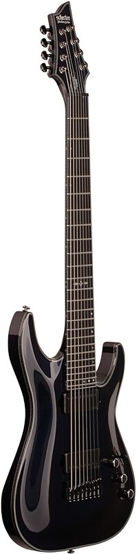Schecter Hellraiser Hybrid C-8 Electric Guitar, 8-String, Ultra Violet, Body Left Front