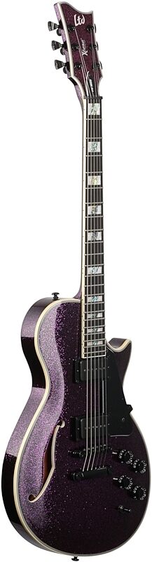 ESP LTD Xtone PS-1000 Electric Guitar, Purple Sparkle, Body Left Front