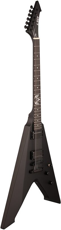ESP LTD Hetfield Vulture Electric Guitar (with Case), Satin Black, Body Left Front