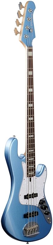 Lakland Skyline Darryl Jones 4 Bass Guitar, Lake Placid Blue, Body Left Front