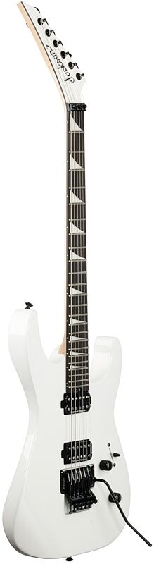 Jackson MJ Series Dinky DKR Electric Guitar, with Ebony Fingerboard (and Case), Snow White, Body Left Front