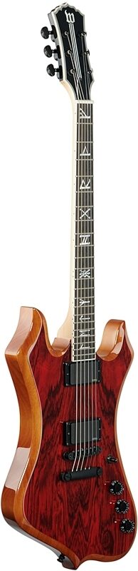 Wylde Audio Nomad Electric Guitar, Cocobolo, Body Left Front