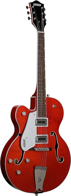 Gretsch G5420LH Electromatic Hollowbody Electric Guitar, Left-Handed, Orange Stain, Body Left Front