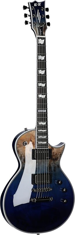 ESP E-II Eclipse BM Electric Guitar (with Case), Blue Natural Fade, Body Left Front