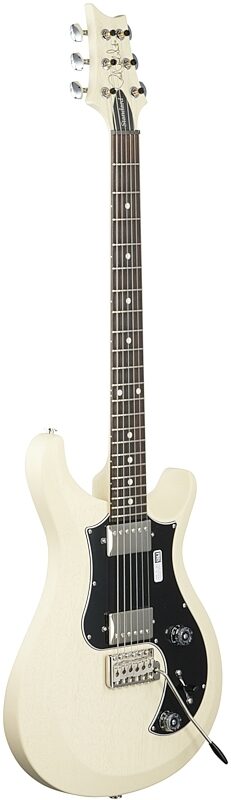 PRS Paul Reed Smith S2 Satin Standard 22 Electric Guitar (with Gig Bag), Antique White, Body Left Front