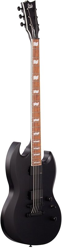 ESP LTD Viper-400B Baritone Electric Guitar, Satin Black, Body Left Front