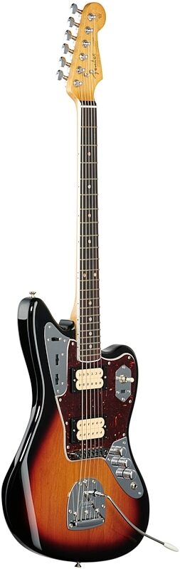 Fender Kurt Cobain Jaguar Electric Guitar, with Rosewood Fingerboard (with Case), 3-Color Sunburst, Body Left Front