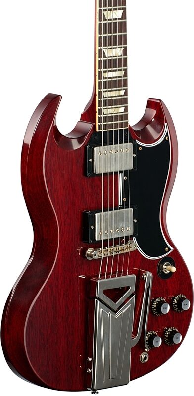 Gibson Custom 60th Anniversary Les Paul SG Standard VOS Electric Guitar (with Case), Cherry Red, Serial Number 104491, Full Left Front